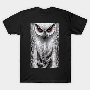 Owl Eyes Illustration T-Shirt